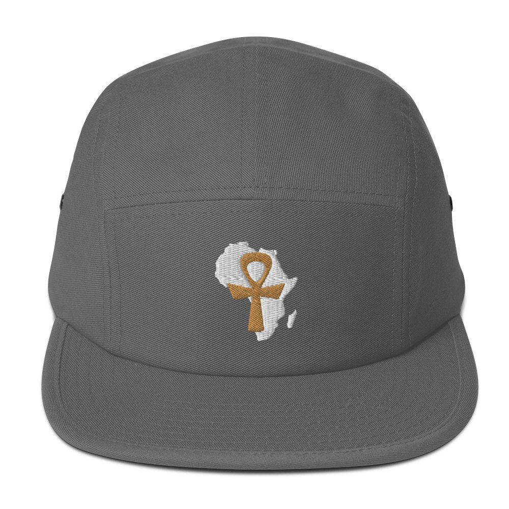 African Ankh Cross Five Panel Cap - Conscious Apparel Store