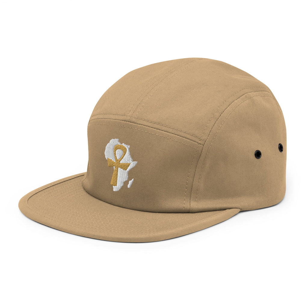 African Ankh Cross Five Panel Cap - Conscious Apparel Store
