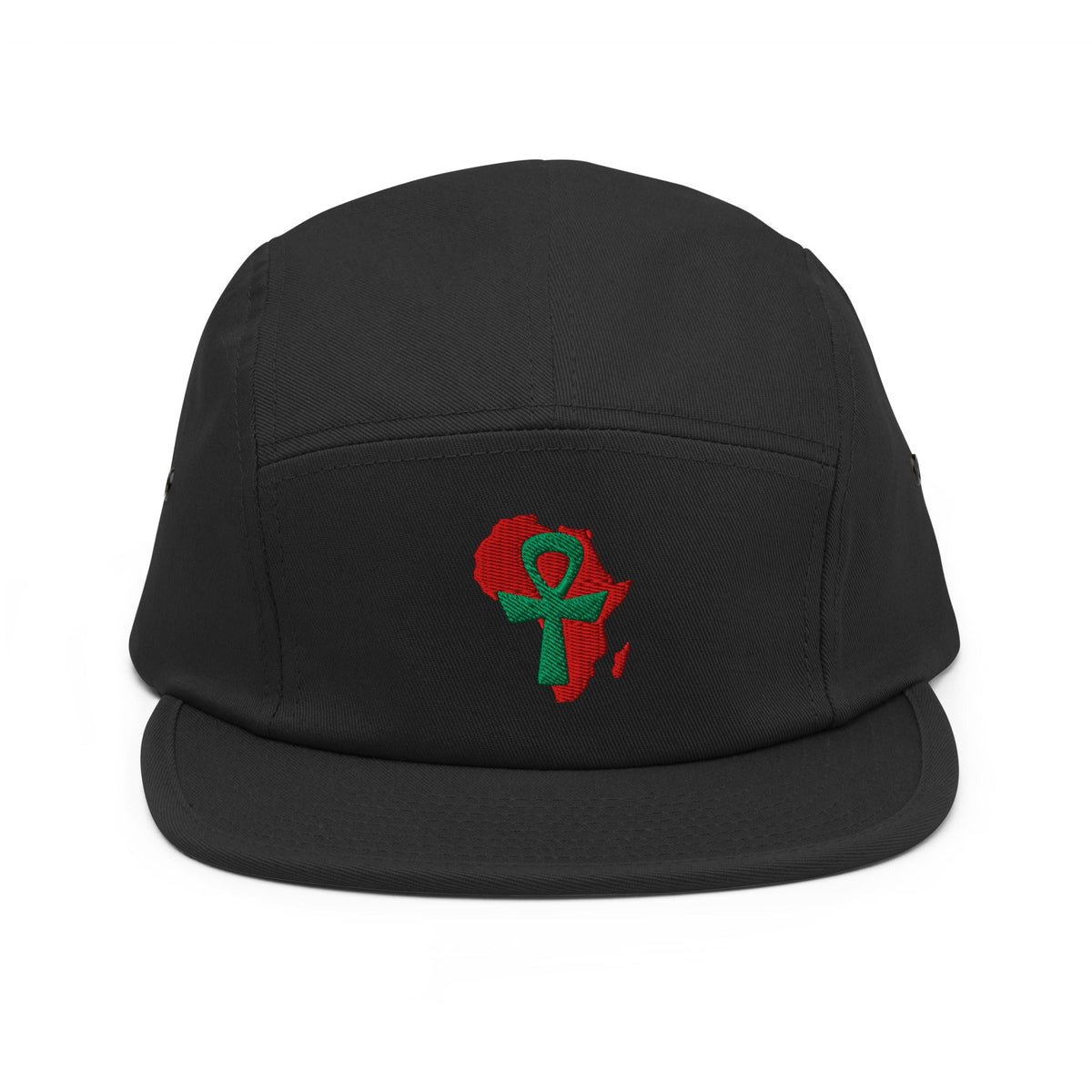 African Ankh Cross Five Panel Cap - Conscious Apparel Store