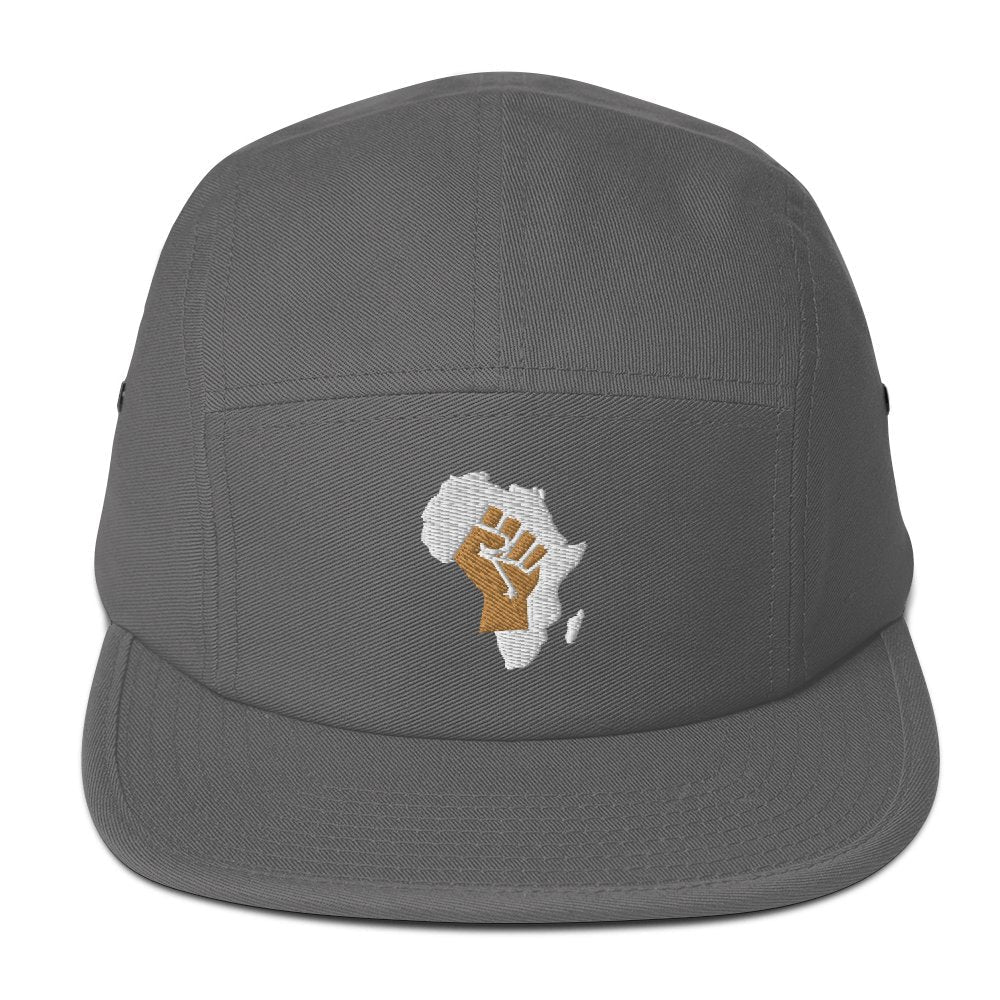 African Fist Five Panel Cap - Conscious Apparel Store