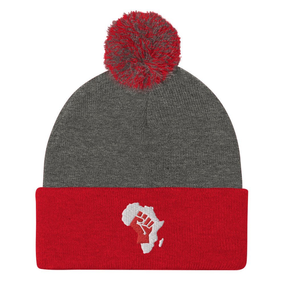 African Fist Pom-Pom Beanie - Conscious Apparel Store