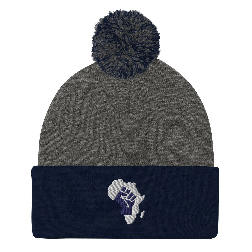 African Fist Pom-Pom Beanie - Conscious Apparel Store