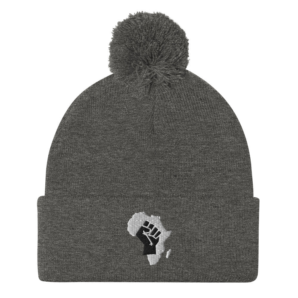 African Fist Pom-Pom Beanie - Conscious Apparel Store