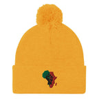 African Fist Pom-Pom Beanie - Conscious Apparel Store
