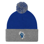 African Map (Fist) Pom-Pom Beanie - Conscious Apparel Store