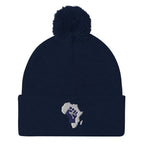 African Map (Fist) Pom-Pom Beanie - Conscious Apparel Store
