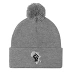 African Map (Fist) Pom-Pom Beanie - Conscious Apparel Store