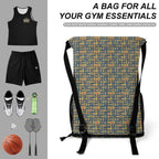 African Pride (Blue) Sports Drawstring Bag (6 Colors Available) - Conscious Apparel Store