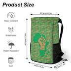 African Pride (Green) Sports Drawstring Bag (6 Colors Available) - Conscious Apparel Store