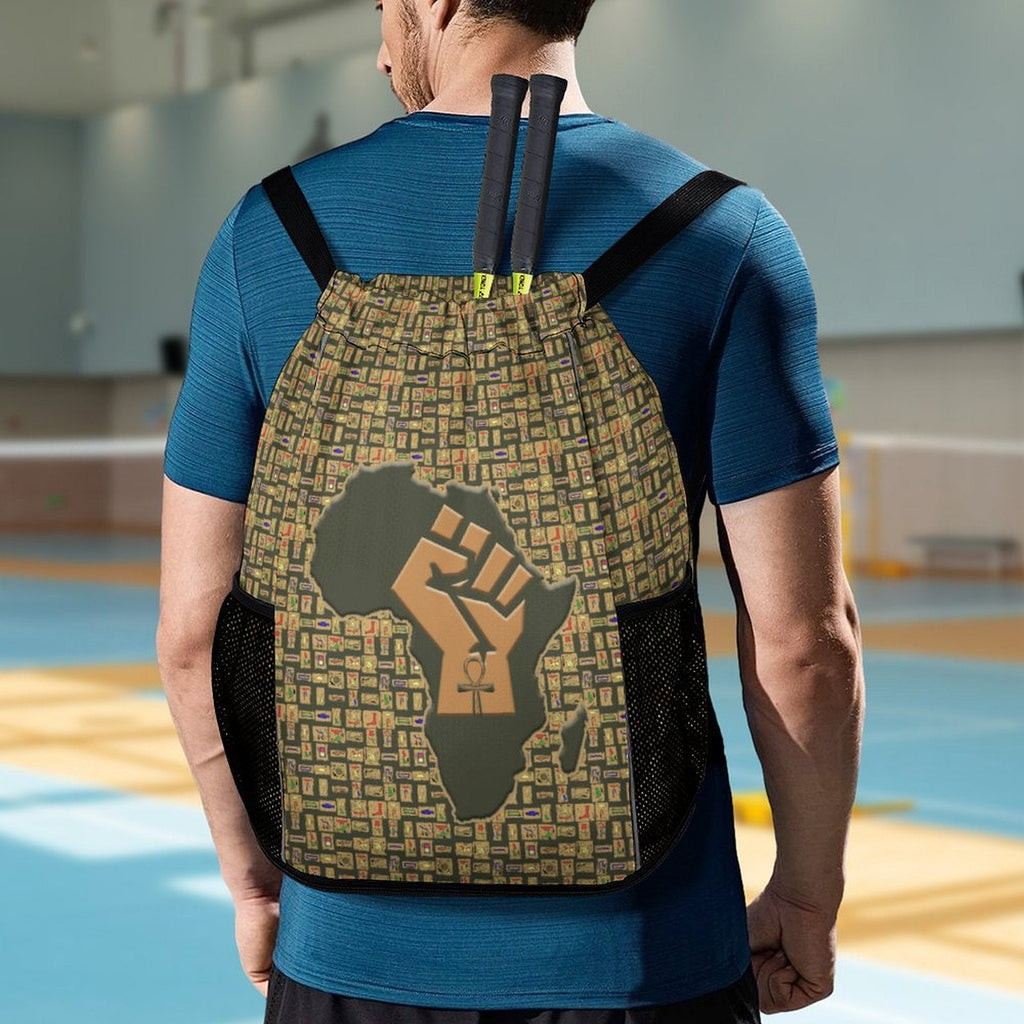 African Pride (Oive) Nubia Sports Drawstring Bag (6 Colors Available) - Conscious Apparel Store