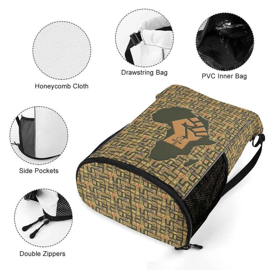 African Pride (Oive) Nubia Sports Drawstring Bag (6 Colors Available) - Conscious Apparel Store