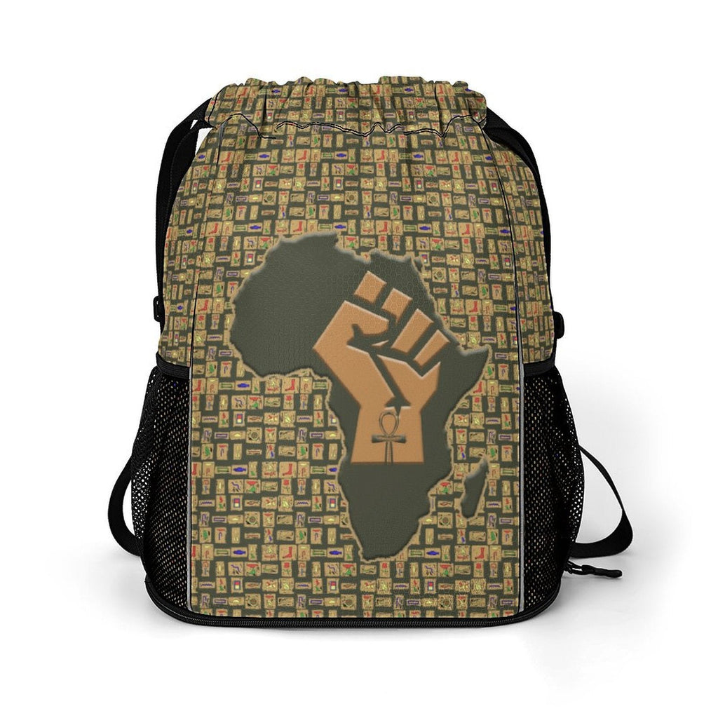 African Pride (Oive) Nubia Sports Drawstring Bag (6 Colors Available) - Conscious Apparel Store