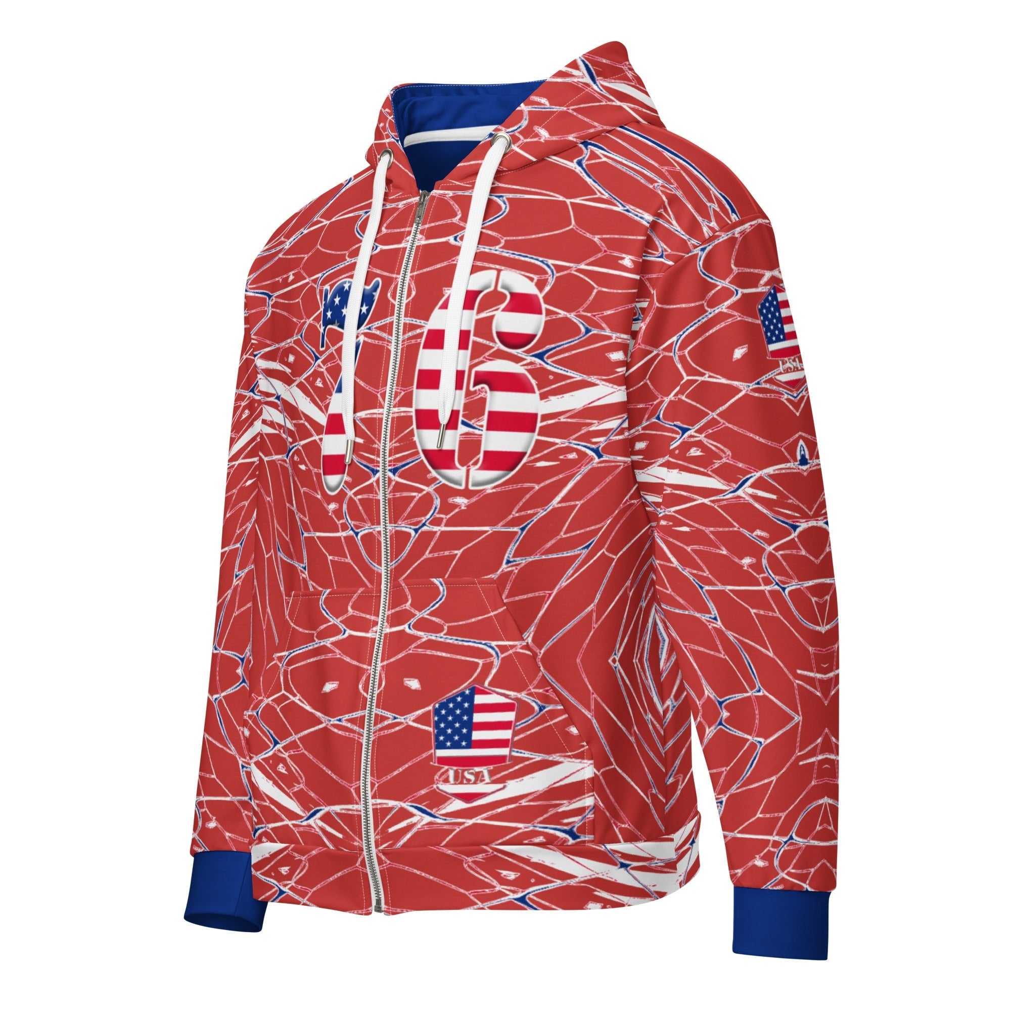 American Soccer Unisex zip hoodie - Conscious Apparel Store