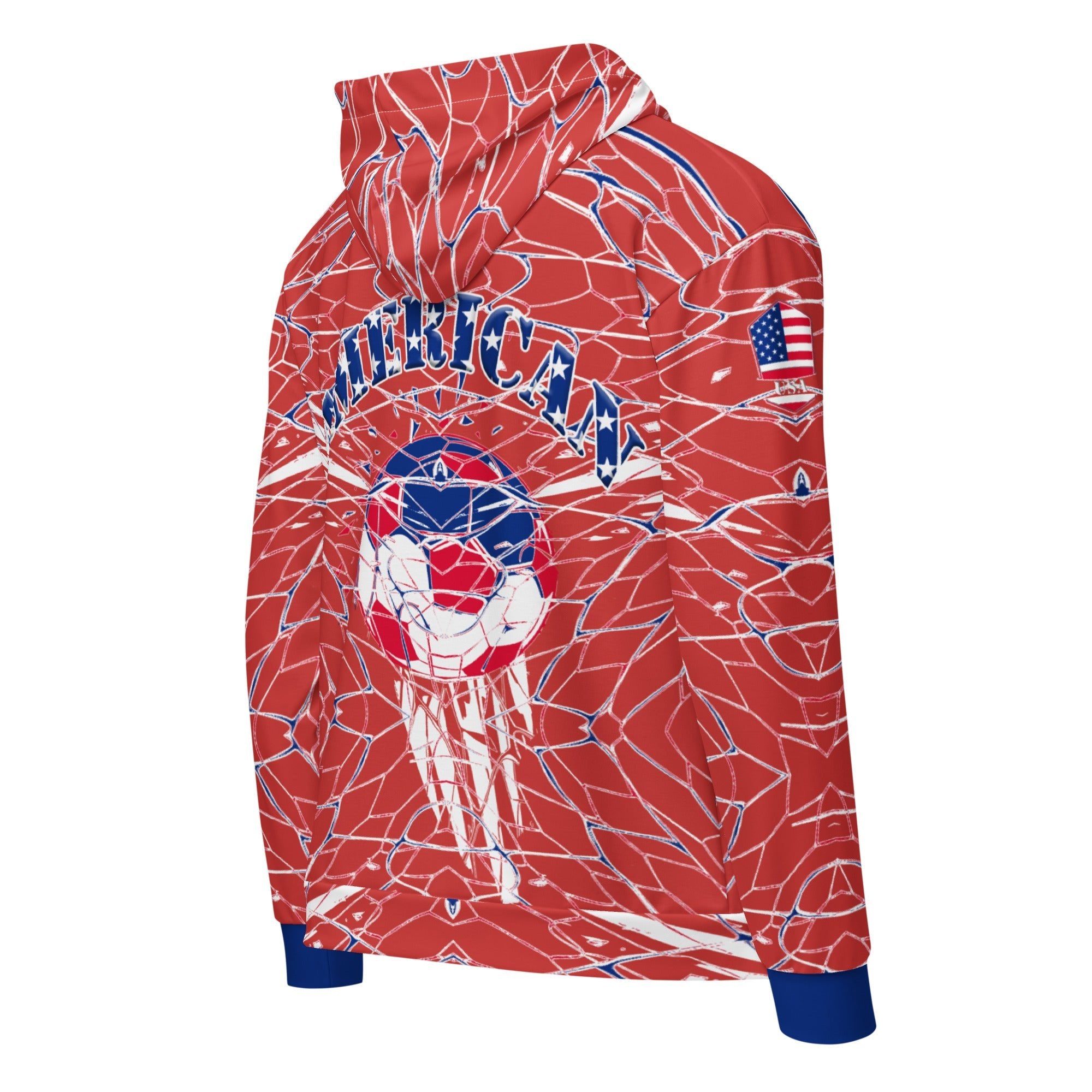 American Soccer Unisex zip hoodie - Conscious Apparel Store