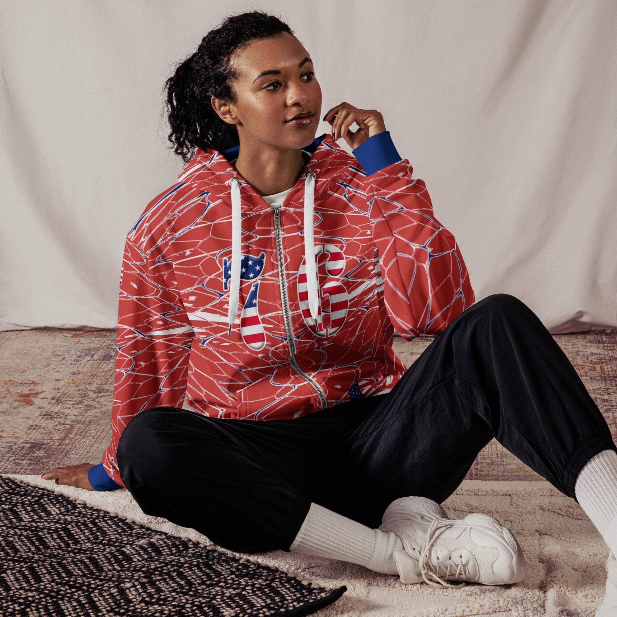American Soccer Unisex zip hoodie - Conscious Apparel Store