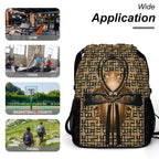 Ancient Nubia (Black) Sports Drawstring Bag (6 Colors Available) - Conscious Apparel Store