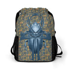 Ancient Nubia (Blue) Sports Drawstring Bag (6 Colors Available) - Conscious Apparel Store