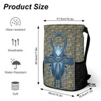 Ancient Nubia (Blue) Sports Drawstring Bag (6 Colors Available) - Conscious Apparel Store