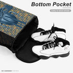 Ancient Nubia (Blue) Sports Drawstring Bag (6 Colors Available) - Conscious Apparel Store