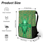 Ancient Nubia (Green) Sports Drawstring Bag (6 Colors Available) - Conscious Apparel Store
