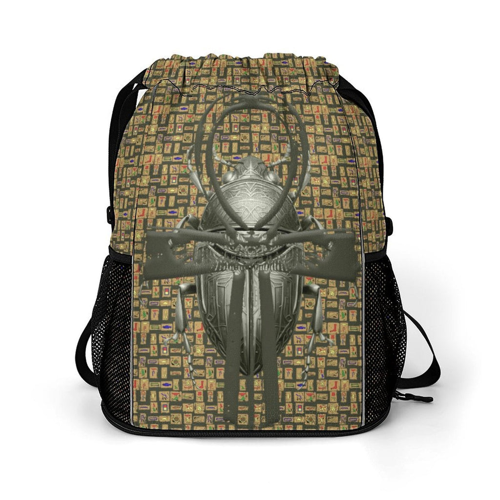 Ancient Nubia (Olive) Sports Drawstring Bag (6 Colors Available) - Conscious Apparel Store