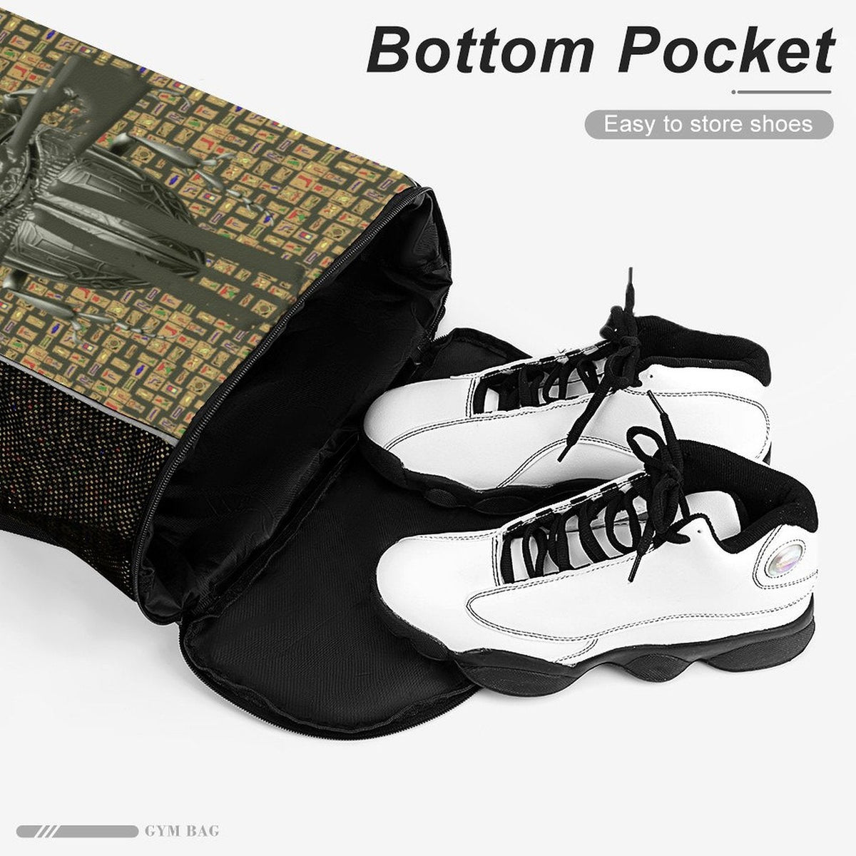 Ancient Nubia (Olive) Sports Drawstring Bag (6 Colors Available) - Conscious Apparel Store