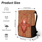 Ancient Nubia (Red-Rust) Sports Drawstring Bag (6 Colors Available) - Conscious Apparel Store