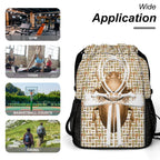 Ancient Nubia (White) Sports Drawstring Bag (6 Colors Available) - Conscious Apparel Store