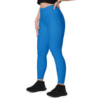 Antigua & Barbuda Blue Leggings with pockets - Conscious Apparel Store