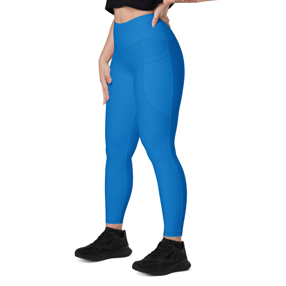 Antigua & Barbuda Blue Leggings with pockets - Conscious Apparel Store