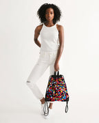 Antigua & Barbuda Flag Camo Canvas Drawstring Bag - Conscious Apparel Store