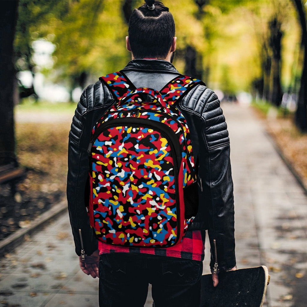Antigua & Barbuda Flag Camo Casual Backpack - Conscious Apparel Store