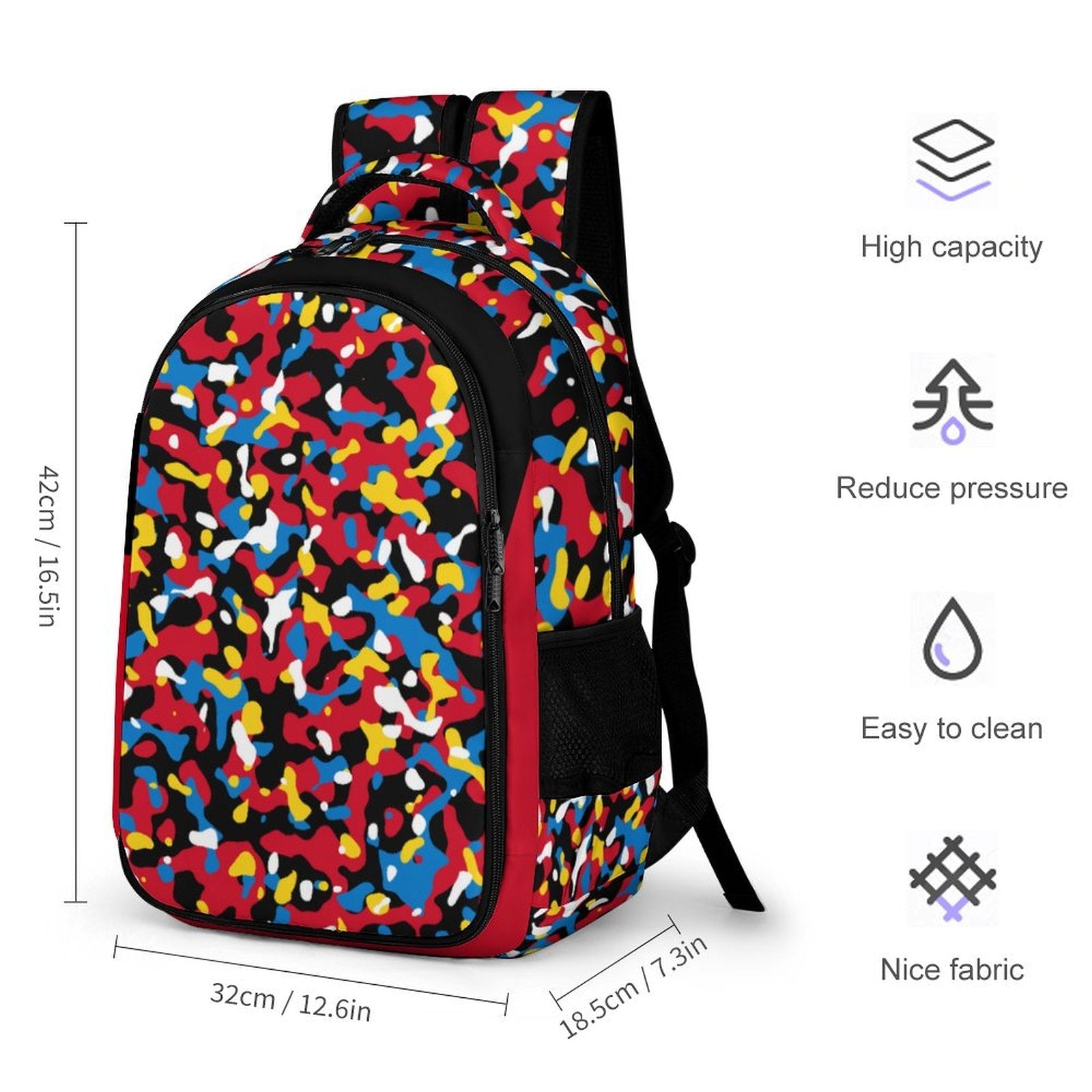 Antigua & Barbuda Flag Camo Casual Backpack - Conscious Apparel Store