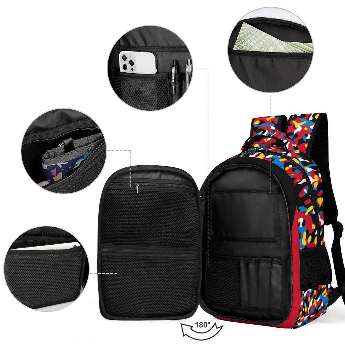 Antigua & Barbuda Flag Camo Casual Backpack - Conscious Apparel Store