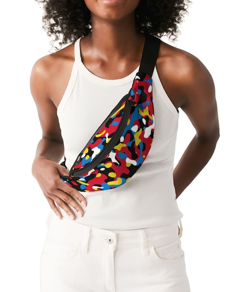 Antigua & Barbuda Flag Camo Crossbody Sling Bag - Conscious Apparel Store