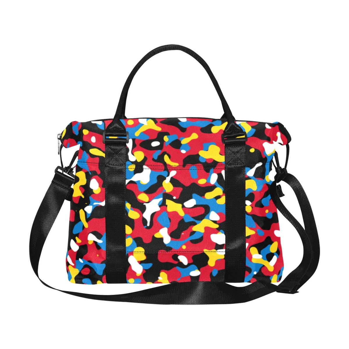 Antigua & Barbuda Flag Camo Large Capacity Duffle Bag - Conscious Apparel Store