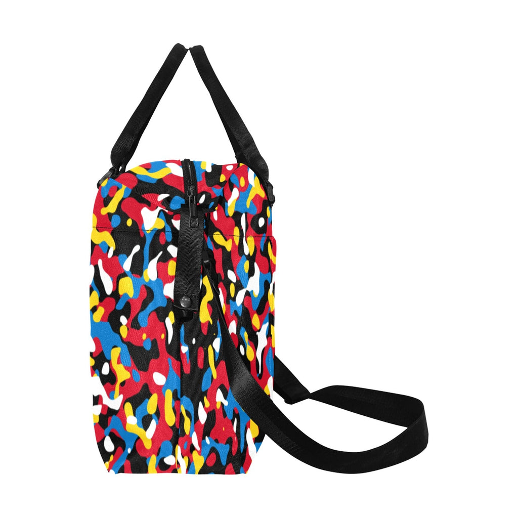 Antigua & Barbuda Flag Camo Large Capacity Duffle Bag - Conscious Apparel Store