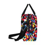 Antigua & Barbuda Flag Camo Large Capacity Duffle Bag - Conscious Apparel Store