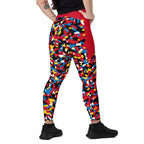 Antigua & Barbuda Flag Camo Leggings with pockets - Conscious Apparel Store
