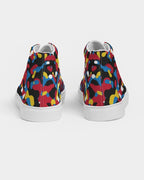 Antigua & Barbuda Flag Camo Men's Hightop Canvas Shoe - Conscious Apparel Store