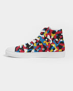 Antigua & Barbuda Flag Camo Men's Hightop Canvas Shoe - Conscious Apparel Store