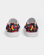 Antigua & Barbuda Flag Camo Men's Slip-On Canvas Shoe - Conscious Apparel Store