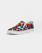 Antigua & Barbuda Flag Camo Men's Slip-On Canvas Shoe - Conscious Apparel Store