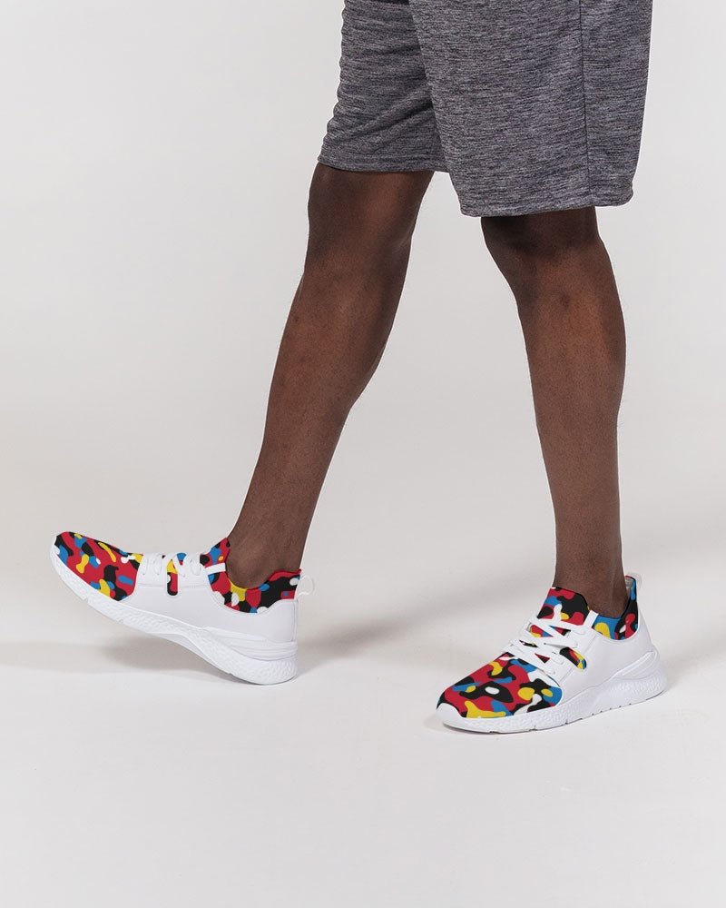 Antigua & Barbuda Flag Camo Men's Two - Tone Sneaker - Conscious Apparel Store