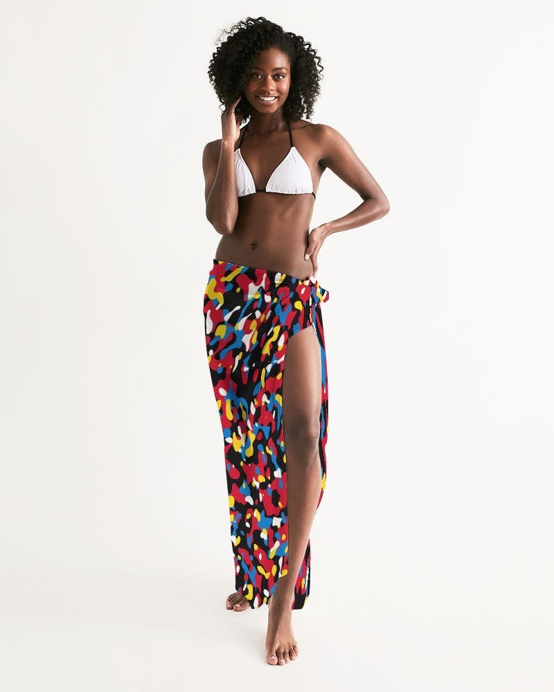 Antigua & Barbuda Flag Camo Swim Cover Up - Conscious Apparel Store