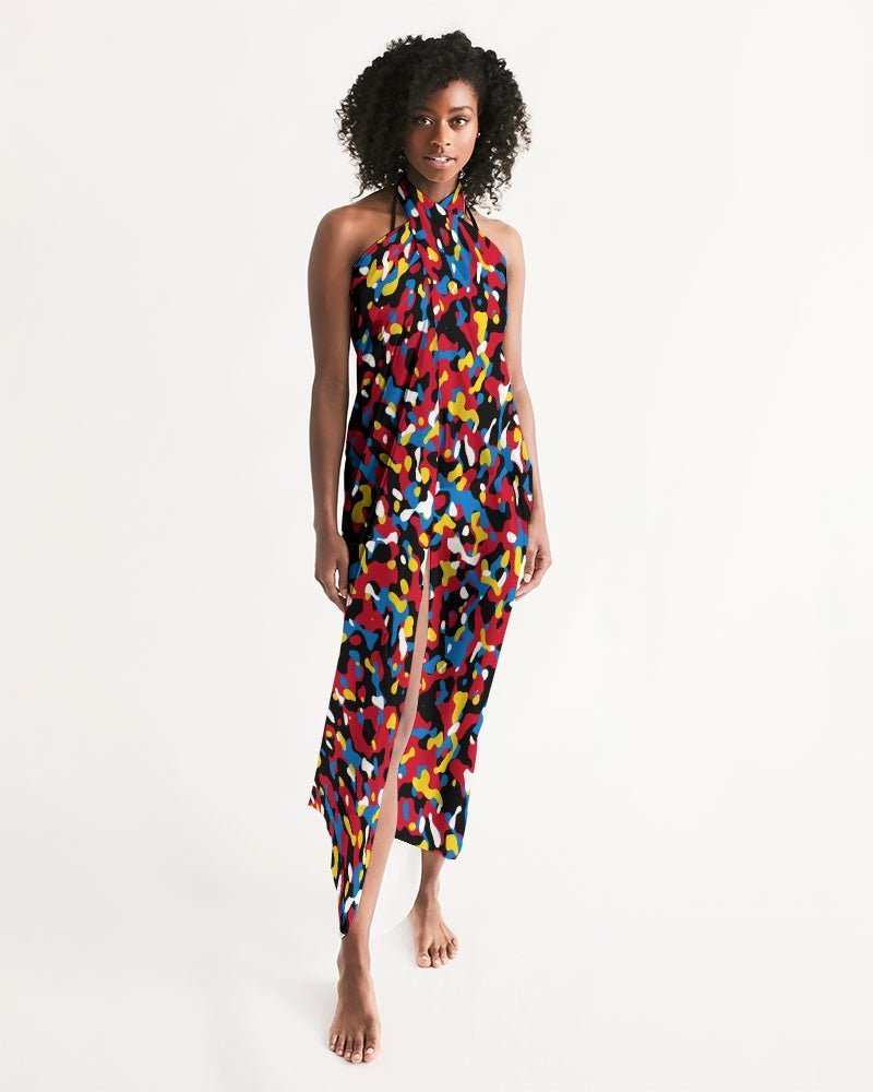 Antigua & Barbuda Flag Camo Swim Cover Up - Conscious Apparel Store
