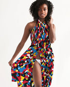 Antigua & Barbuda Flag Camo Swim Cover Up - Conscious Apparel Store