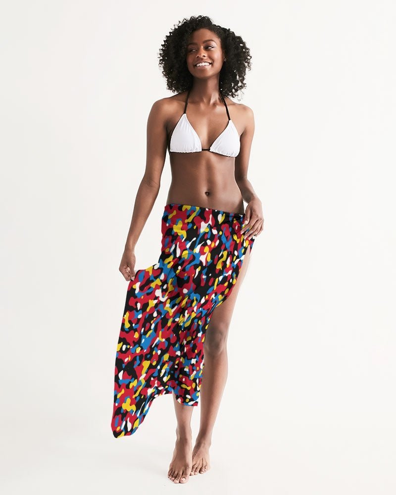 Antigua & Barbuda Flag Camo Swim Cover Up - Conscious Apparel Store