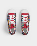Antigua & Barbuda Flag Camo Women's Hightop Canvas Shoe - Conscious Apparel Store