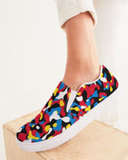 Antigua & Barbuda Flag Camo Women's Slip-On Canvas Shoe - Conscious Apparel Store